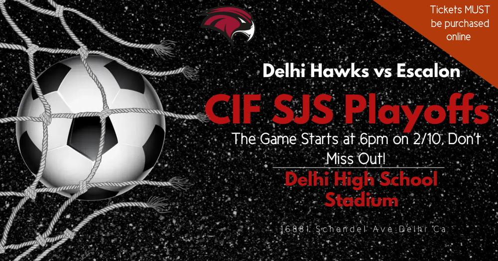 Buy Tickets Online for First Round CIF SJS D5 Soccer Playoffs in Delhi