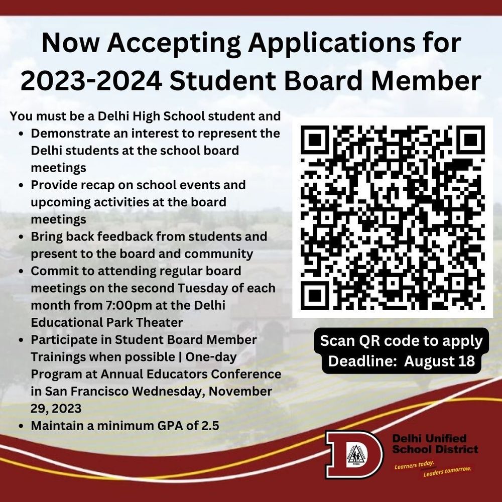 Student Board Member Application 