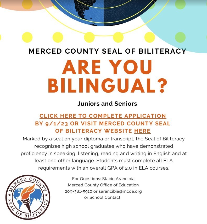 Merced County Seal of Biliteracy