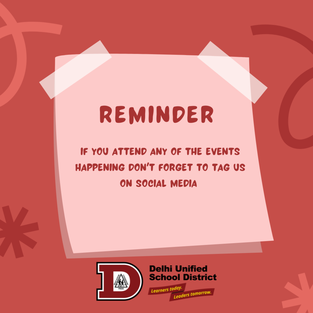 Two posts being a reminder to tag us in the social media post from our events if they attend them.